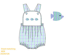 Load image into Gallery viewer, French Knot Fish Sunsuit
